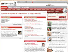 Tablet Screenshot of horsespot.de